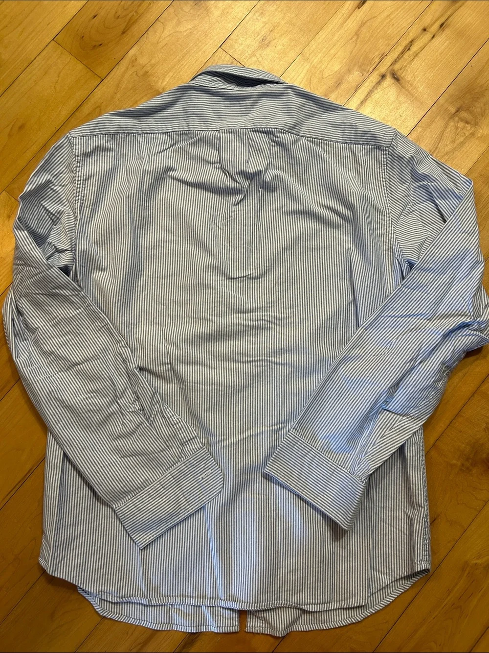 J. Crew Light Blue and White Pinstripe Slim fit Button-Down Shirt